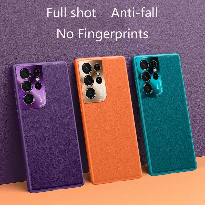 Soft Leather Phone Case Lens Protection Shockproof Silicone Back Cover For Samsung Galaxy S21 FE S21 Ultra S21 Plus Phone Shell
Soft Leather Phone Case Lens Protection Shockproof Silicone Back Cover For Samsung Galaxy S21 FE S21 Ultra S21 Plus Phone Shell