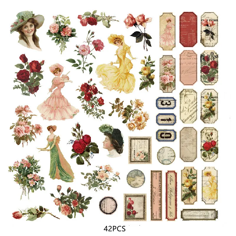 1Pack Women's Flower and Bird Characters Vintage Sticker DIY Craft Scrapbooking Album Junk Journal Decorative Stickers
1Pack Women's Flower and Bird Characters Vintage Sticker DIY Craft Scrapbooking Album Junk Journal Decorative Stickers