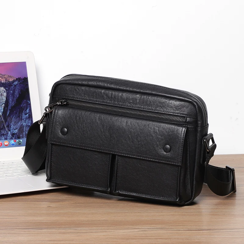 New Korean Trendy Casual Men Messenger Bag Soft Leather Shoulder Crossbody Bag Student Sling Satchels Phone Pouch Handbag
New Korean Trendy Casual Men Messenger Bag Soft Leather Shoulder Crossbody Bag Student Sling Satchels Phone Pouch Handbag