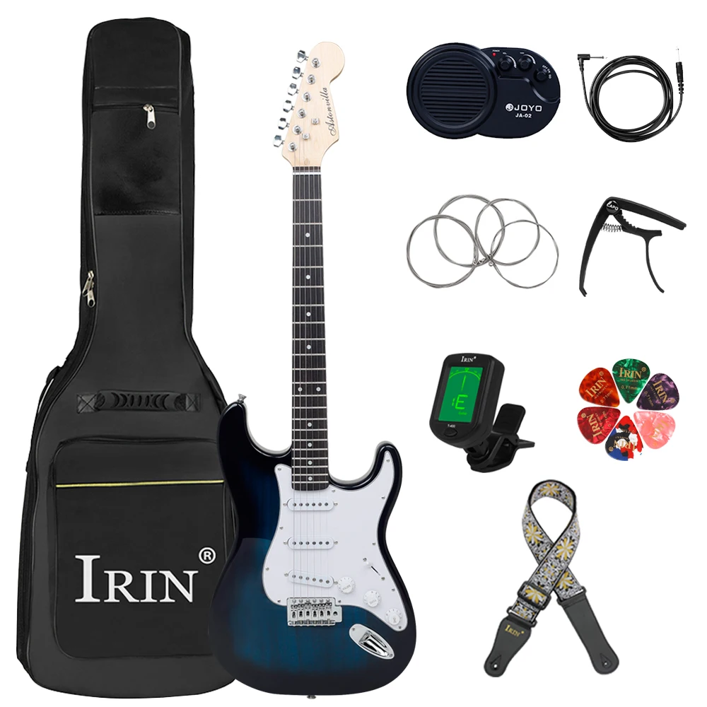 ST Electric Guitar 39 Inch 6 String 21 Frets Maple Body Electric Guitar Guitarra With Speaker Guitar Parts & Accessories
ST Electric Guitar 39 Inch 6 String 21 Frets Maple Body Electric Guitar Guitarra With Speaker Guitar Parts & Accessories