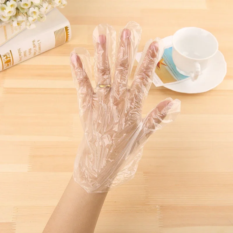 100 Lot PCS Disposable Gloves Transparent Plastic Oil - Proof Waterproof Kitchen Protect Food Gloves Household Cleaning Tool
100 Lot PCS Disposable Gloves Transparent Plastic Oil - Proof Waterproof Kitchen Protect Food Gloves Household Cleaning Tool