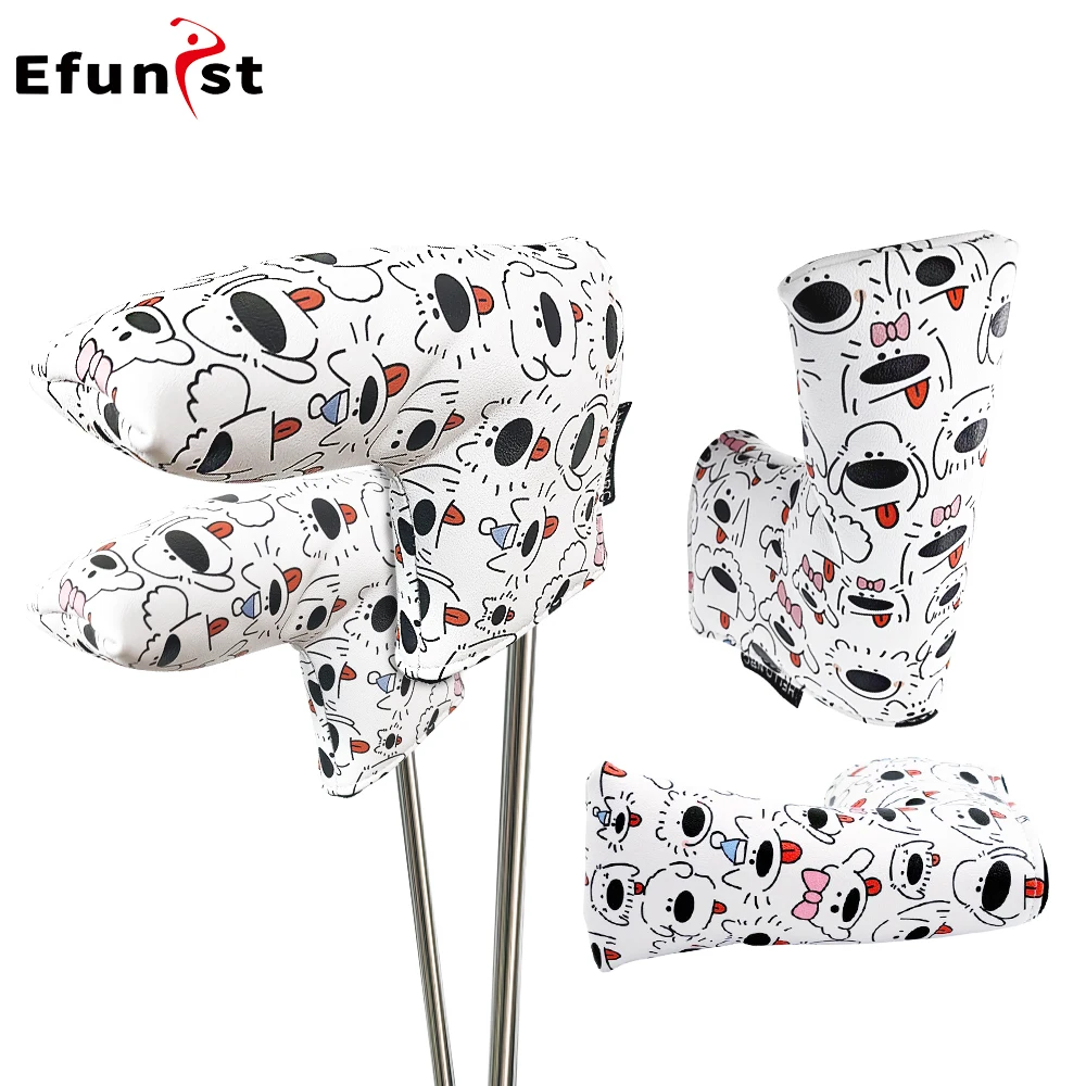 Golf Blade Putter Cover Line Dog Style Magnetic Close Golf HeadCover Golf Club Protective Set Golf Supplies Drop Shipping Golf Blade Putter Cover Line Dog Style Magnetic Close Golf HeadCover Golf Club Protective Set Golf Supplies Drop Shipping