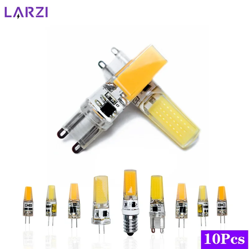 10pcs/lot LED G4 G9 E14 Lamp Bulb AC DC 12V 220V 3W 6W COB SMD LED Light replace Halogen Spotlight Chandelier Cold/Warm white
10pcs/lot LED G4 G9 E14 Lamp Bulb AC DC 12V 220V 3W 6W COB SMD LED Light replace Halogen Spotlight Chandelier Cold/Warm white