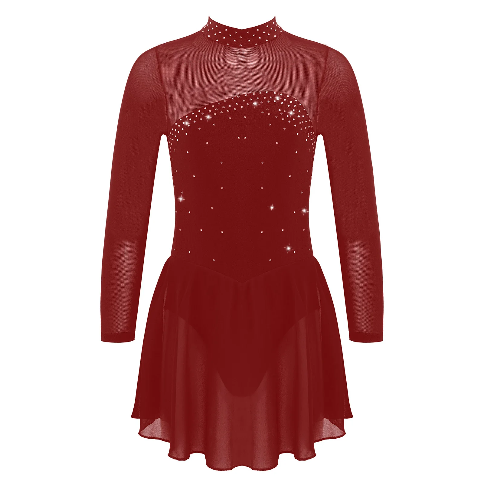 Black Kids Girls Shiny Rhinestones Figure Ice Roller Skating Dress Leotard Dancewear Sheer Mesh Long Sleeves Ballet Dance Dress
Black Kids Girls Shiny Rhinestones Figure Ice Roller Skating Dress Leotard Dancewear Sheer Mesh Long Sleeves Ballet Dance Dress