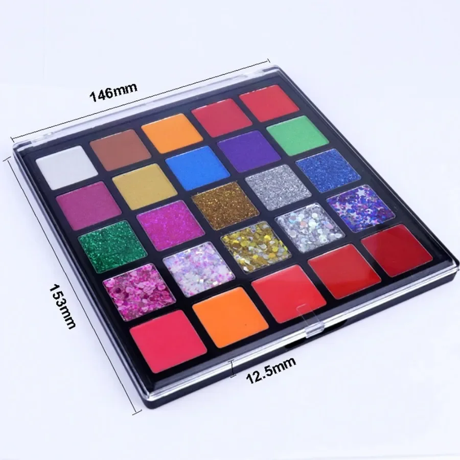 Private Label Glitter 25-color Eyeshadow Palette Long Lasting Pigmented Bulk Makeup Cosmetics for Lipgloss Contour Face Custom
Private Label Glitter 25-color Eyeshadow Palette Long Lasting Pigmented Bulk Makeup Cosmetics for Lipgloss Contour Face Custom