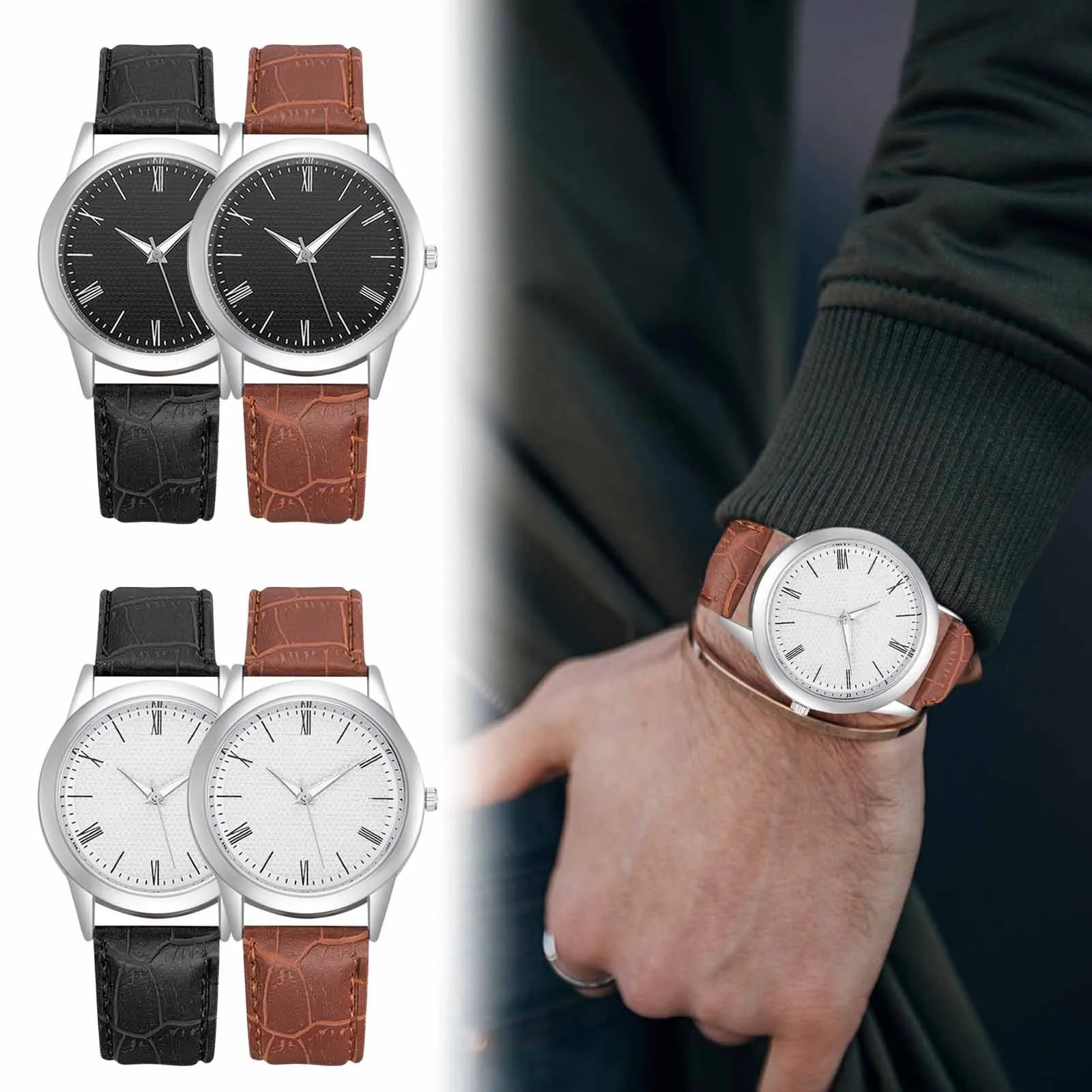 Men’S Quartz Wristwatch Retro Leather Strap Versatile Sport Watch Business Casual Simple Life Waterproof Watch Reloj Hombre
Men’S Quartz Wristwatch Retro Leather Strap Versatile Sport Watch Business Casual Simple Life Waterproof Watch Reloj Hombre