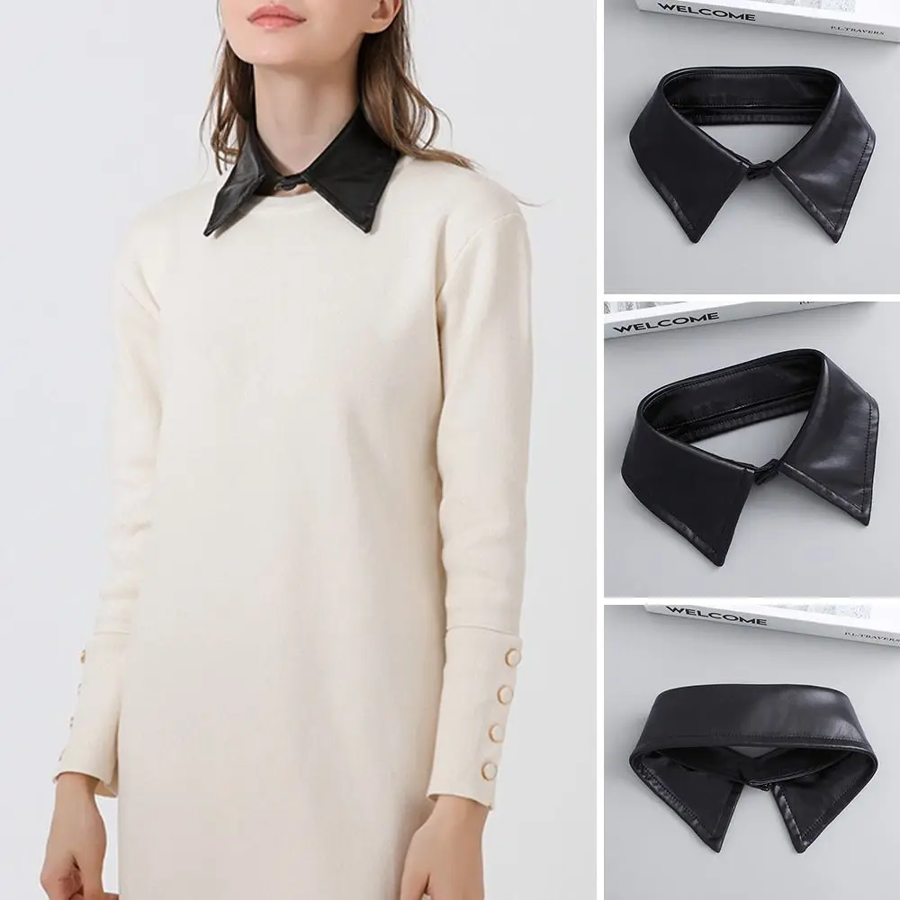 Fashion Vintage PU Leather Detachable Blouse False Collar Shirt Fake Collar Clothes Accessories Neck Shoulder Wraps
Fashion Vintage PU Leather Detachable Blouse False Collar Shirt Fake Collar Clothes Accessories Neck Shoulder Wraps