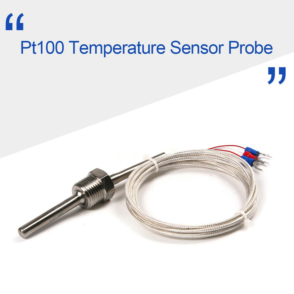 Pt100 Ohm Probe Sensor L 50mm PT NPT 1/2' Thread W/ Insulation Wire Overall Length 2080 Mm 8mm Probe Part Diameter Electrical
Pt100 Ohm Probe Sensor L 50mm PT NPT 1/2' Thread W/ Insulation Wire Overall Length 2080 Mm 8mm Probe Part Diameter Electrical