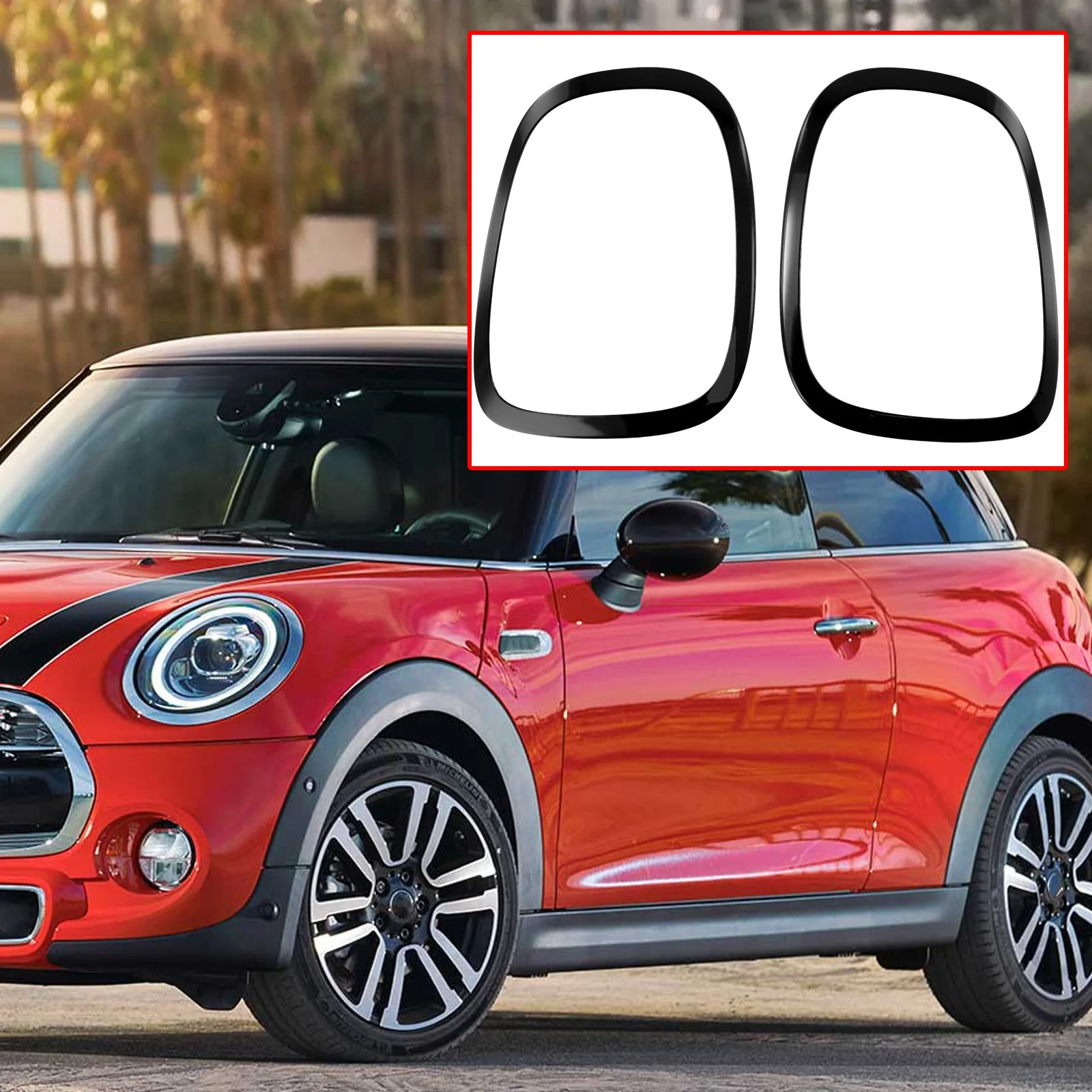 2pcs Black Tail Light Trim Ring (Gloss Black) Pair For BMW MINI F55 F56 F57 2014+ ABS Large Light Trim
2pcs Black Tail Light Trim Ring (Gloss Black) Pair For BMW MINI F55 F56 F57 2014+ ABS Large Light Trim