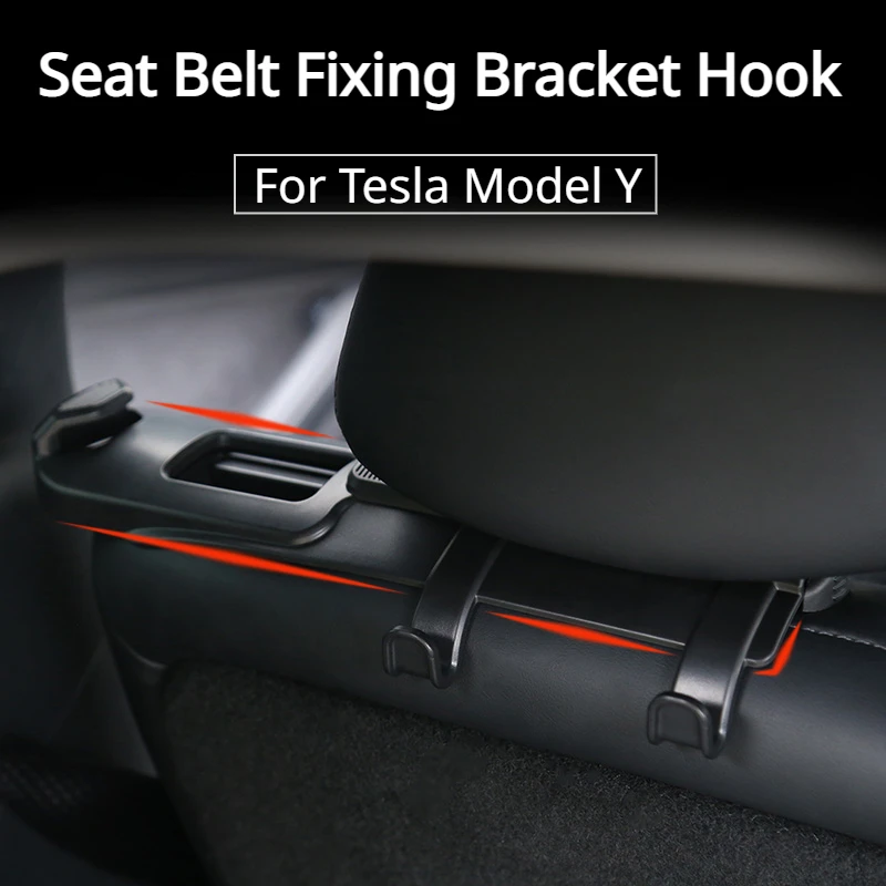 For Tesla Model Y Seat Belt Fixing Bracket Hook Car Rear Trunk Hook Holder Stowing Tidying Car Interior Accessories 2021-2023
For Tesla Model Y Seat Belt Fixing Bracket Hook Car Rear Trunk Hook Holder Stowing Tidying Car Interior Accessories 2021-2023