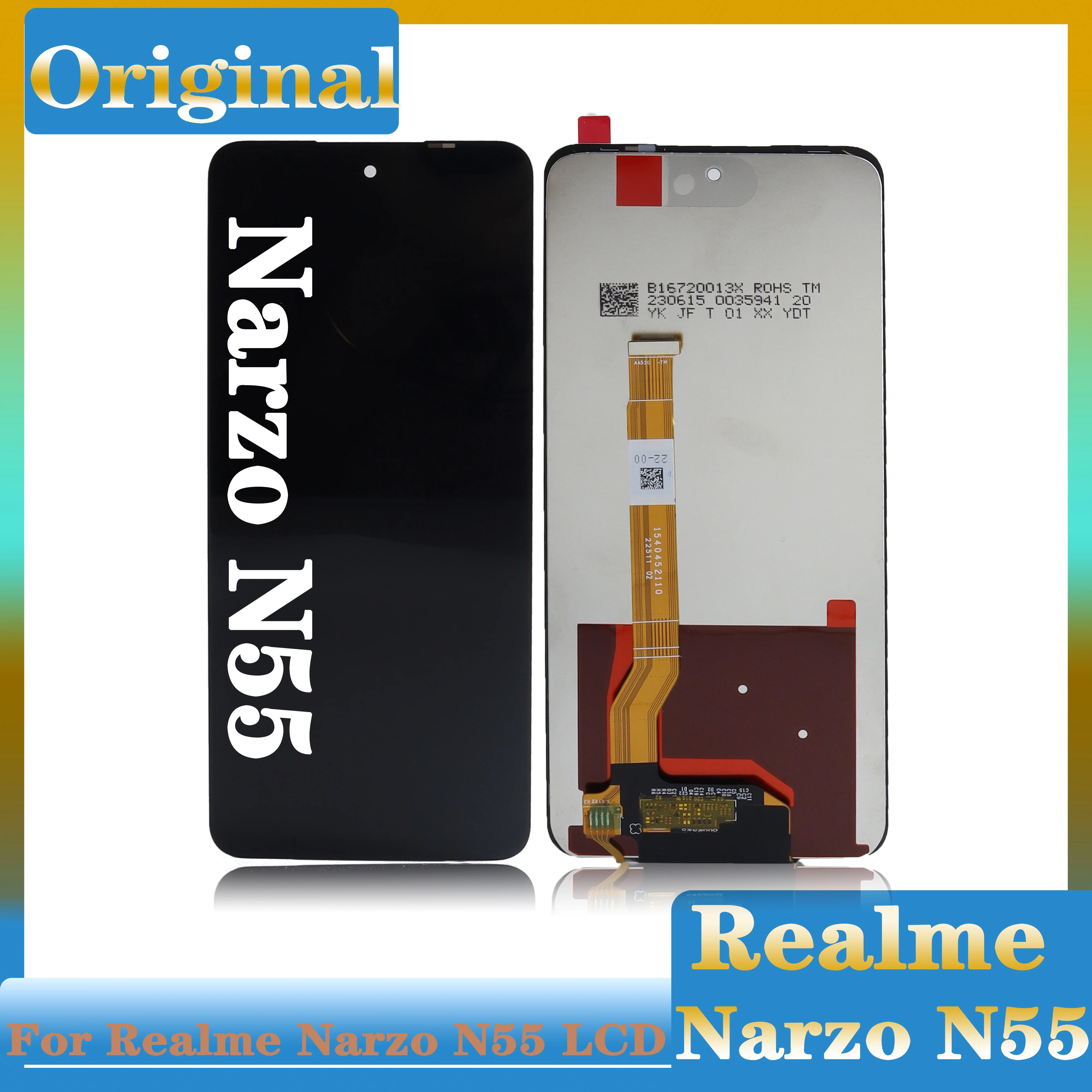 

6.72" Original For Realme Narzo N55 LCD Display Touch Screen Replacement Digitizer Assembly Display