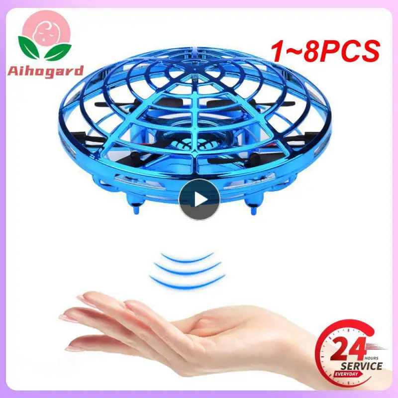 

1~8PCS new fidget finger spinner Flying spinner returning gyro Kids toy gift outdoor gaming saucer UFO Drone