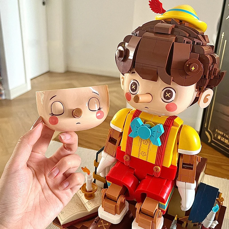 Creative Expert Long Nose Doll Puppet Building Blocks Set Classic Fairy Tale Joint Movement Marionette Brick Puzzle Toys Gifts Creative Expert Long Nose Doll Puppet Building Blocks Set Classic Fairy Tale Joint Movement Marionette Brick Puzzle Toys Gifts
