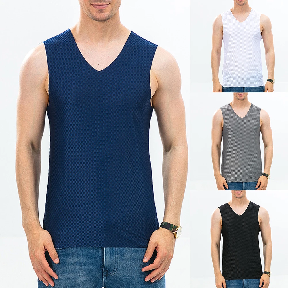Quick-Drying Men Tank Vest Plus Size Mens Tank Tops Summer Ice Silk Singlets Sleeveless Fitness Vests Casual Bodybuilding Vest
Quick-Drying Men Tank Vest Plus Size Mens Tank Tops Summer Ice Silk Singlets Sleeveless Fitness Vests Casual Bodybuilding Vest