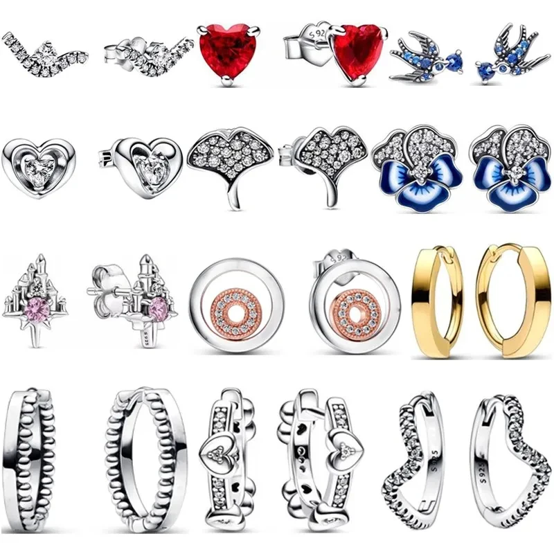New Hot Selling S925 Pure Silver Shiny Wave Red Women's Love Earrings Diy High Quality Hot Selling Jewelry
New Hot Selling S925 Pure Silver Shiny Wave Red Women's Love Earrings Diy High Quality Hot Selling Jewelry
