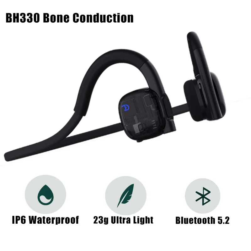 Dmooster BH330 Transparent Fuselage HIFI Sound Quality Bone Conduction Earhook Sport Earphone DNC Denoising IPX6 Waterproof
Dmooster BH330 Transparent Fuselage HIFI Sound Quality Bone Conduction Earhook Sport Earphone DNC Denoising IPX6 Waterproof