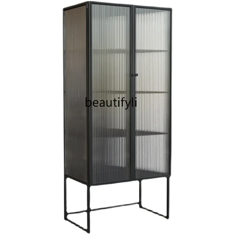 Customized Changhong Glass Sideboard Cabinet Wall Hallway High Cabinet Narrow Light Luxury Modern Iron Wine Cabinet Storage
Customized Changhong Glass Sideboard Cabinet Wall Hallway High Cabinet Narrow Light Luxury Modern Iron Wine Cabinet Storage