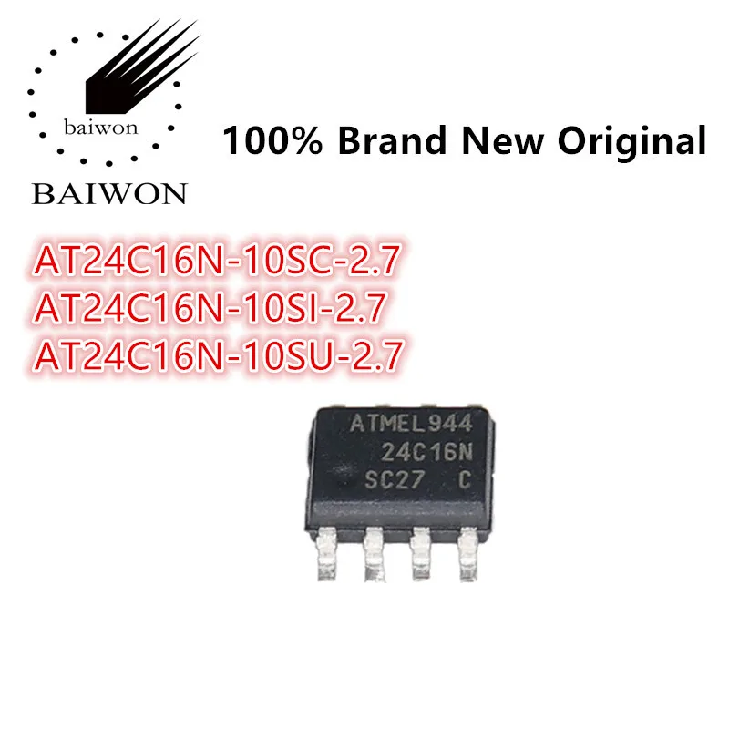 100%New Original AT24C16N Series AT24C16N-10SC-2.7 AT24C16N-10SI-2.7 AT24C16N-10SU-2.7 Memory IC Chip
100%New Original AT24C16N Series AT24C16N-10SC-2.7 AT24C16N-10SI-2.7 AT24C16N-10SU-2.7 Memory IC Chip