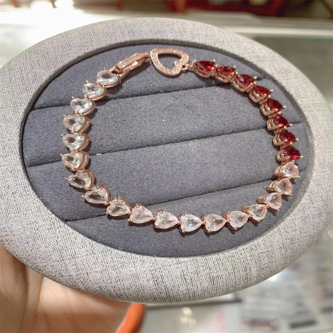Jewelry Luxury 925 Sterling Silver Luxury Bracelet Ladies new Crystal Bracelet Christmas Gift Natural Gem Pack Mail Boutique
Jewelry Luxury 925 Sterling Silver Luxury Bracelet Ladies new Crystal Bracelet Christmas Gift Natural Gem Pack Mail Boutique
