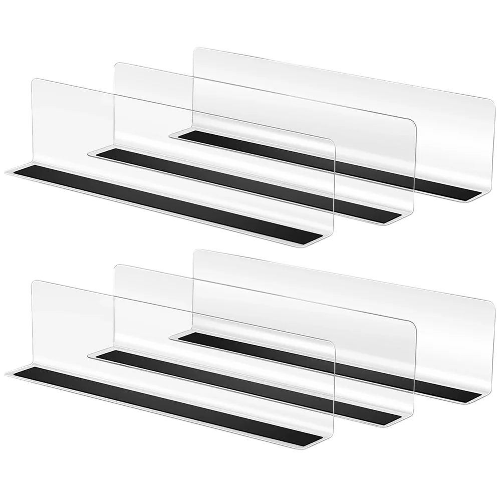 6pcs Supermarket Shelf Clear Dividers Commodity Organizers L-Shaped Classification Boards
6pcs Supermarket Shelf Clear Dividers Commodity Organizers L-Shaped Classification Boards