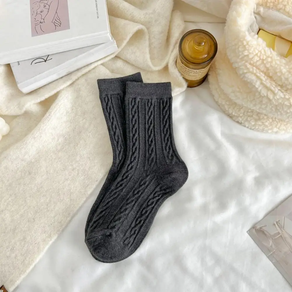 Vibrant Solid Color Socks Vibrant Color Socks High Elasticity Women's Winter Sports Socks with Soft Twisted Texture for Warmth
Vibrant Solid Color Socks Vibrant Color Socks High Elasticity Women's Winter Sports Socks with Soft Twisted Texture for Warmth