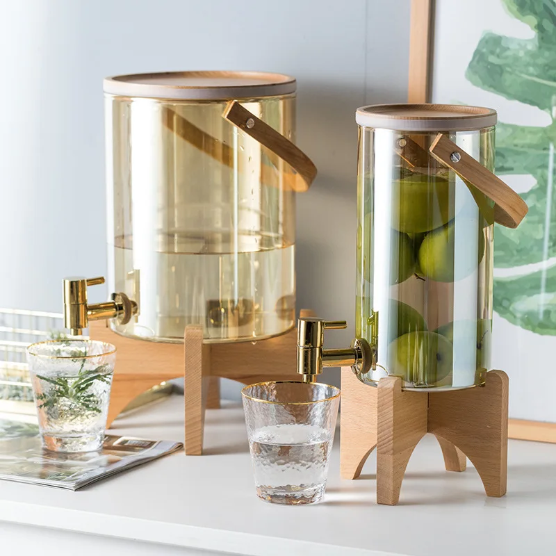 2800/660ml Nordic Borosilicate Glass Bottle Creative Water Vat Self-help Fruit Juice Bibcock Cold Drink Barrels Water Dispenser
2800/660ml Nordic Borosilicate Glass Bottle Creative Water Vat Self-help Fruit Juice Bibcock Cold Drink Barrels Water Dispenser