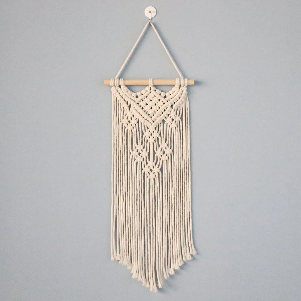 Handwoven Macrame Star Wall Tapestry - Boho Cotton Decor 2 S1343cd699b7b4e329b51f7861758d029m
