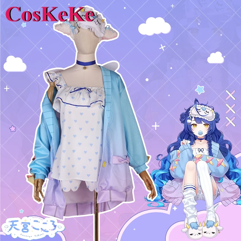 CosKeKe Amamiya Kokoro Cosplay Anime Vtuber NIJISANJI Costume Sweet Nifty Loungewear Lovely Pajamas Women Role Play Clothing
CosKeKe Amamiya Kokoro Cosplay Anime Vtuber NIJISANJI Costume Sweet Nifty Loungewear Lovely Pajamas Women Role Play Clothing