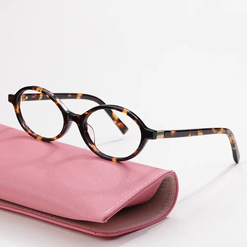 

Luxury designer oval glasses with acetate personalized for women can be paired with myopia reading optical glasses 장원영