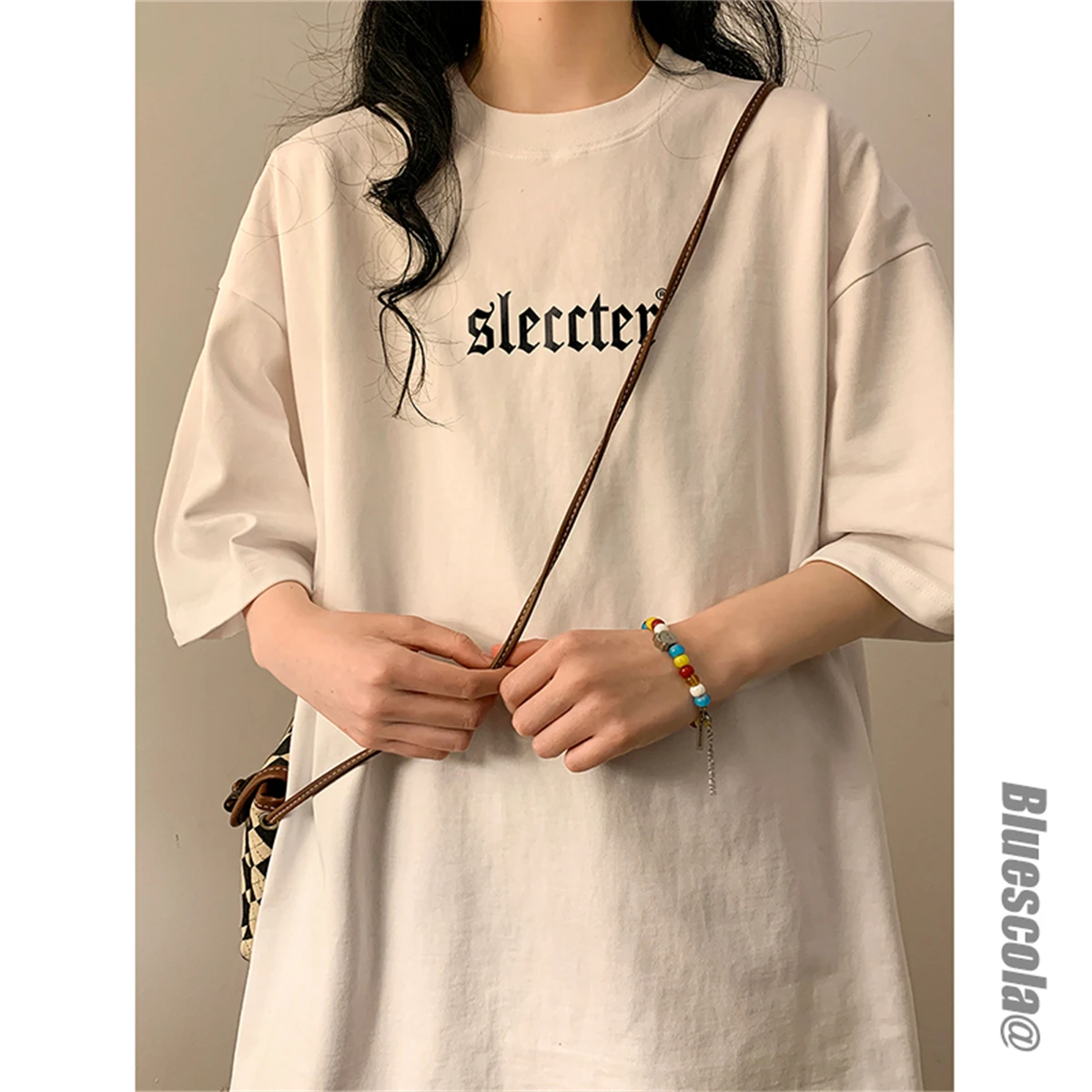 2023 Spring and Summer Japanese Women's Letter Printing Pure Cotton Simple Loose College Style Short Sleeve T-shirt
2023 Spring and Summer Japanese Women's Letter Printing Pure Cotton Simple Loose College Style Short Sleeve T-shirt