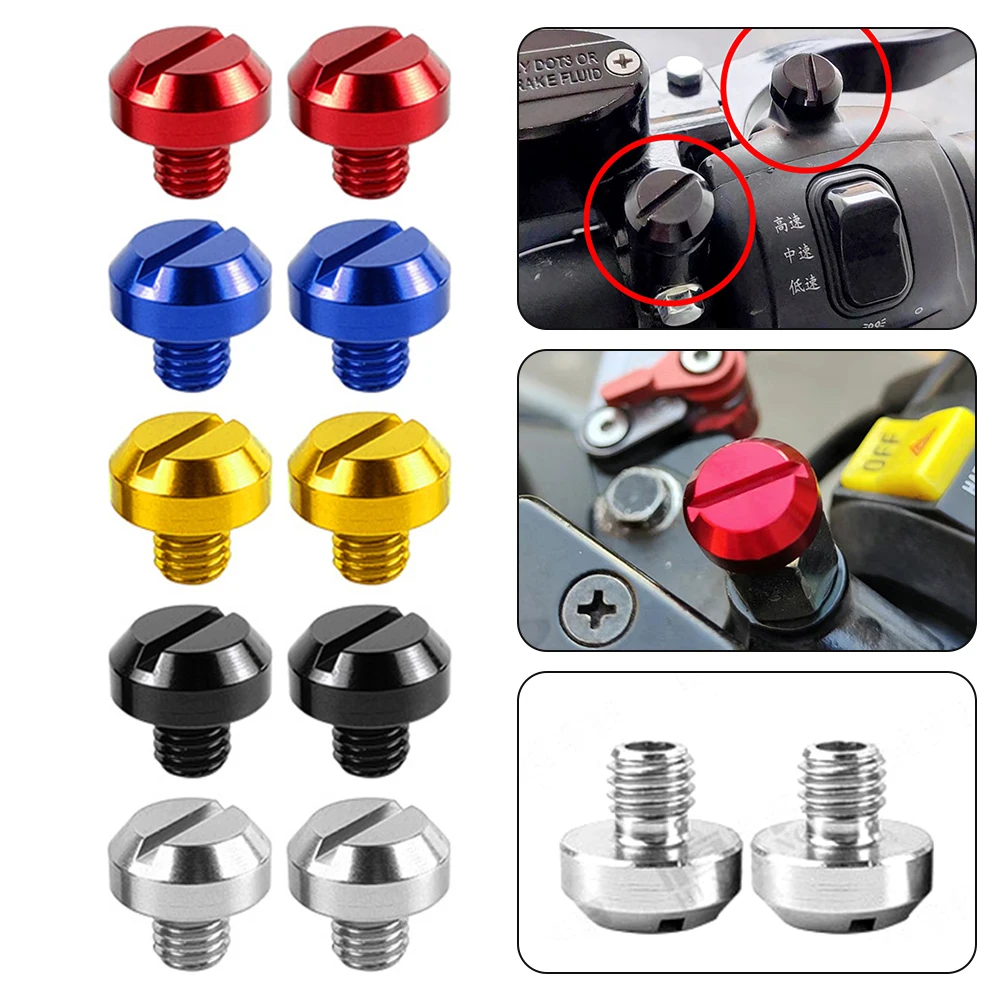 1 Pair Motorcycle Rear View Mirror Hole Plugs Screw Cap Hot Sale Clockwise 10mm Screw Holes For Motorcycles Electric Vehicles
1 Pair Motorcycle Rear View Mirror Hole Plugs Screw Cap Hot Sale Clockwise 10mm Screw Holes For Motorcycles Electric Vehicles