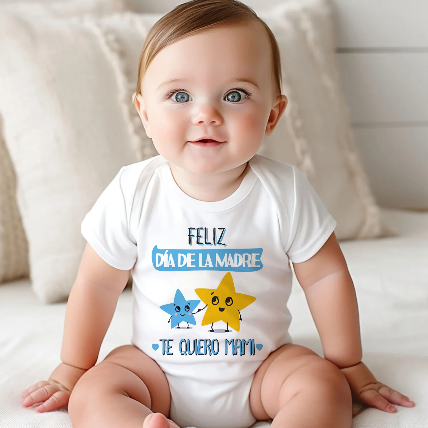 Happy Mother's Day Star Print Baby Bodysuit Holiday Newborn Outfits Romper Boys Girls Short Sleeve Jumpsuit Cute Toddler Clothes
Happy Mother's Day Star Print Baby Bodysuit Holiday Newborn Outfits Romper Boys Girls Short Sleeve Jumpsuit Cute Toddler Clothes
