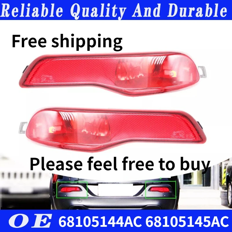 Rear Bumper Left or right Reflector Lamp For 14-18 Jeep Cherokee 68105144AC 68105145AC
Rear Bumper Left or right Reflector Lamp For 14-18 Jeep Cherokee 68105144AC 68105145AC