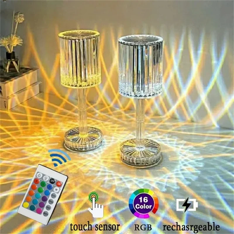 NEWEST Crystal Table Lamp Touch Remote Control Acrylic Night Lamp Rechargeable Bedside Table Lamp LED Night Light Home Decor
NEWEST Crystal Table Lamp Touch Remote Control Acrylic Night Lamp Rechargeable Bedside Table Lamp LED Night Light Home Decor