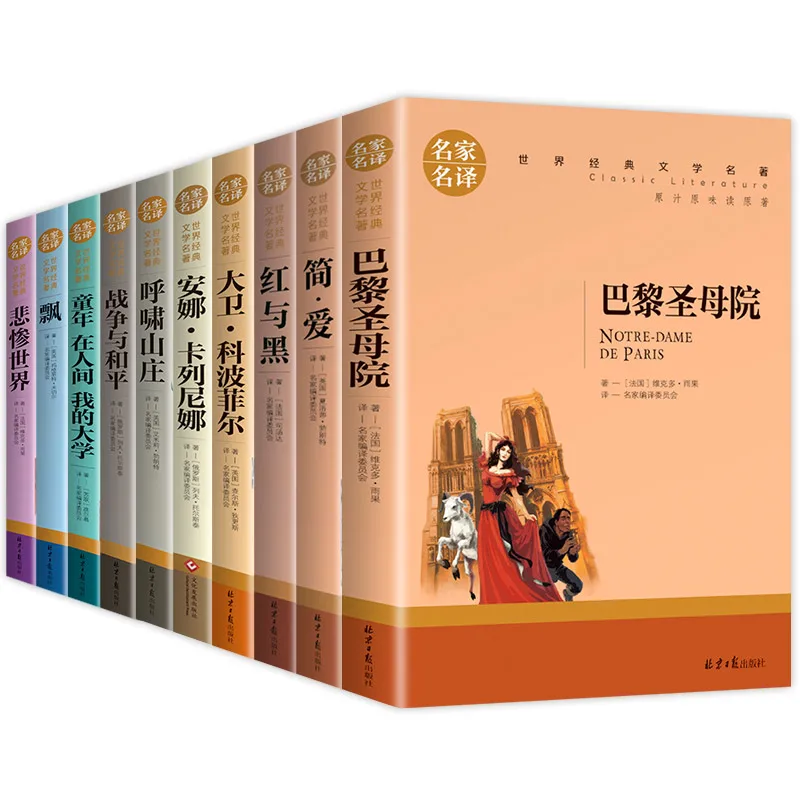 10 Books/Set The World'S Top Ten Masterpieces Notre Dame De Paris Jane Eyre The Miserable World Extracurricular Books New Livios
10 Books/Set The World'S Top Ten Masterpieces Notre Dame De Paris Jane Eyre The Miserable World Extracurricular Books New Livios