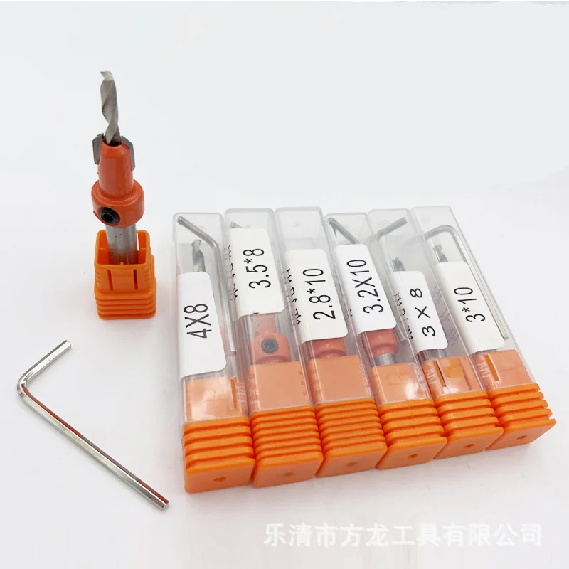 HSS round handle woodworking countersunk head drill bit woodworking milling cutter taper hole drill screw hidden installation
HSS round handle woodworking countersunk head drill bit woodworking milling cutter taper hole drill screw hidden installation