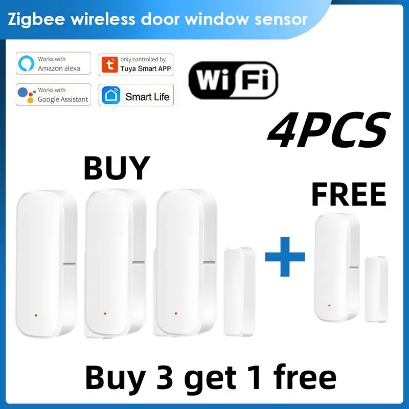 1/4/7pcs Tuya Smart /WiFi Door Window Contact Sensor Smart Home Wireless Door Detectors Open/Close APP Remote Alarm
1/4/7pcs Tuya Smart /WiFi Door Window Contact Sensor Smart Home Wireless Door Detectors Open/Close APP Remote Alarm