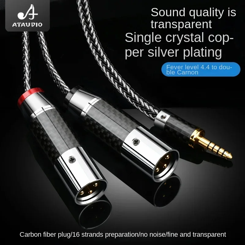 

Hifi 4.4mm to 2XLR Cable High Quality Siver-Plated OCC Sony WM1A/1Z PHA-1A/2A Z1R 4.4mm Upgrade Cable