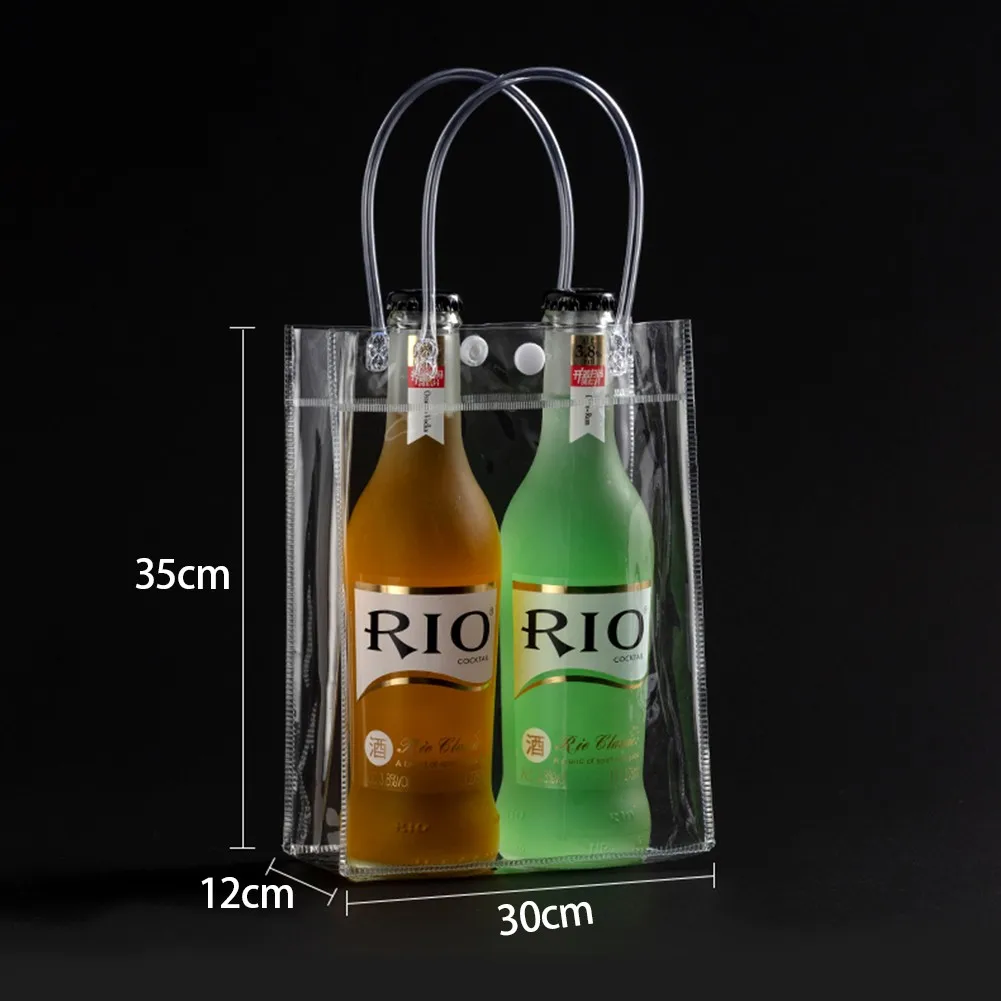 Transparent PVC Leakproof Ice Bag Wine Beer Champagne Bucket Drink Bottle Cooler Chiller Foldable Carrier For Party Picnic
Transparent PVC Leakproof Ice Bag Wine Beer Champagne Bucket Drink Bottle Cooler Chiller Foldable Carrier For Party Picnic