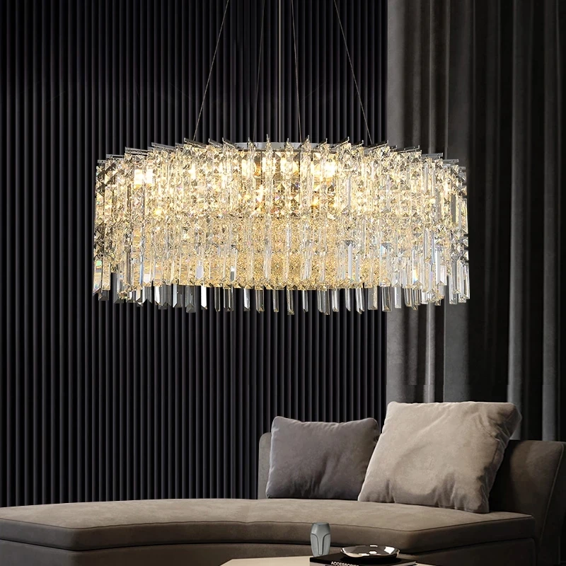 Led K9 crystal chandelier modern living room round chandelier home decor luxury chrome interior lighting creative bedroom light
Led K9 crystal chandelier modern living room round chandelier home decor luxury chrome interior lighting creative bedroom light