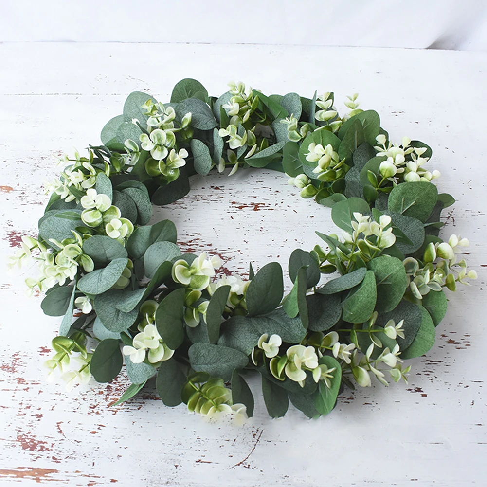 

42cm Decoration Artificial Flower Fake Rattan Home Leaf Leaves Lifelike Party Plant Spring Summer Wreath Decor