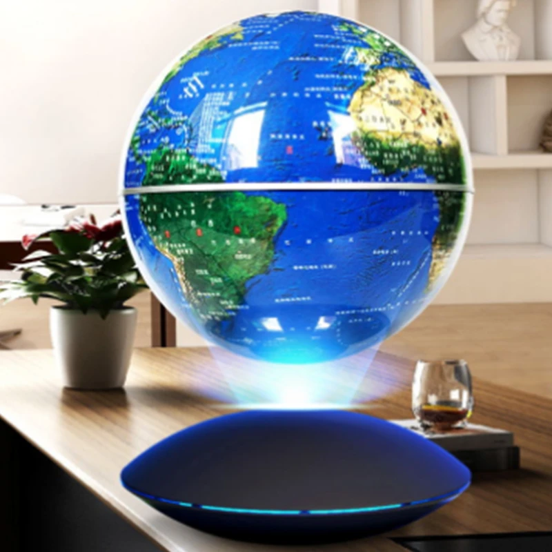 

Magnetic levitation AR globe 3d three-dimensional ative home suspension colorful luminous power off self-priming