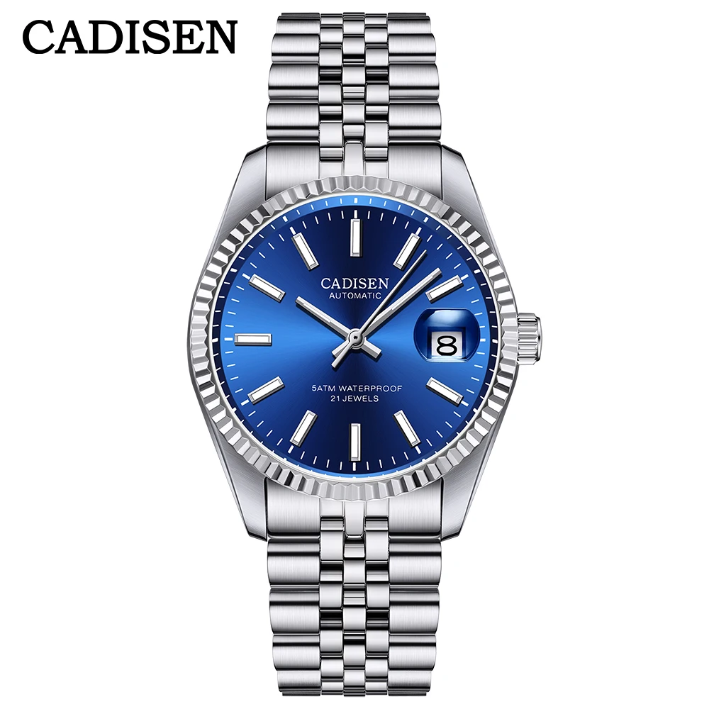 

CADISEN Men Mechanical Watch Top Brand Luxury Automatic Watch Business Stainless Steel Waterproof Watch Men relogio masculino