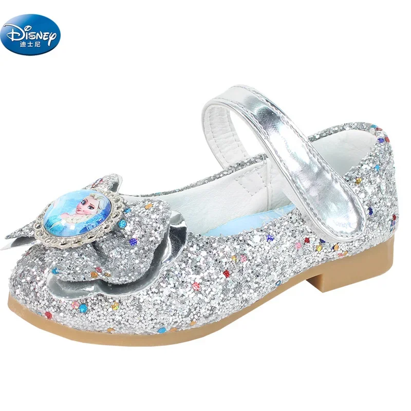 

frozen elsa and anna Snow Queen Single shoes girls spring autumn princess Sparkling cartoon Casual Europe size 26-35