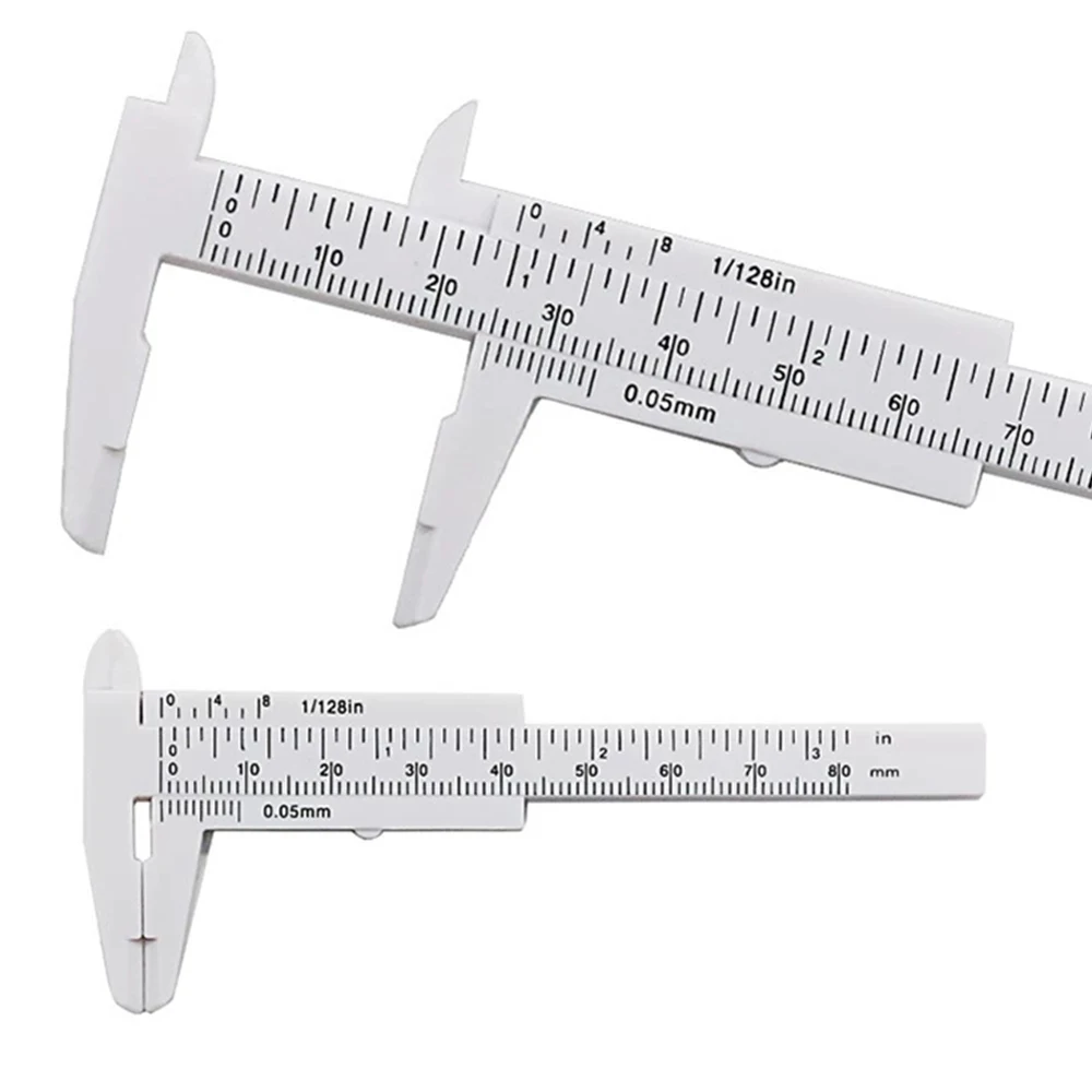 Vernier Caliper 80mm Mini Plastic Sliding Vernier Caliper Gauge Measure Tool for Hobbyists and DIY Enthusiasts
Vernier Caliper 80mm Mini Plastic Sliding Vernier Caliper Gauge Measure Tool for Hobbyists and DIY Enthusiasts