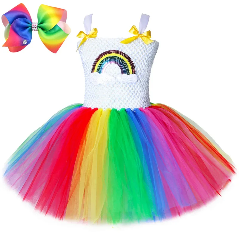 Rainbow Tutu Dress For Baby Girls Performance Party Tulle Princess Dress Girls Clothes Fancy Kids Halloween Christmas Costumes
Rainbow Tutu Dress For Baby Girls Performance Party Tulle Princess Dress Girls Clothes Fancy Kids Halloween Christmas Costumes