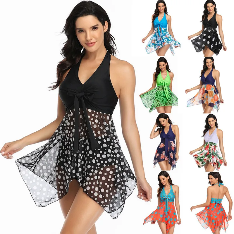 Летний купальник, новинка 2023, женский купальник средней длины, уличная спортивная сетчатая юбка с цветочным принтом, сексуальное пляжное платье с открытой спиной и разрезом 
Летний купальник, новинка 2023, женский купальник средней длины, уличная спортивная сетчатая юбка с цветочным принтом, сексуальное пляжное платье с открытой спиной и разрезом