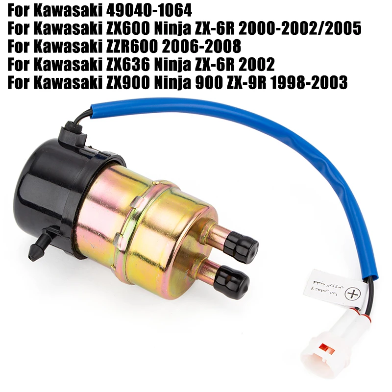 

Fuel pump For Kawasaki ZX900 ZX636 Ninja 900 ZX-9R ZX-6R ZZR600 ZX600 Ninja ZX6R 2000-2002/2005 49040-1064 ZX 900 636 6R 600