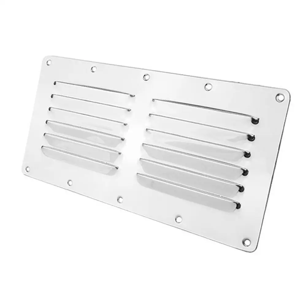 Air Venting Panel 316 Stainless Steel Rectangular Louvered Ventilator Grill Cover For Marine Yacht RV Caravan
Air Venting Panel 316 Stainless Steel Rectangular Louvered Ventilator Grill Cover For Marine Yacht RV Caravan