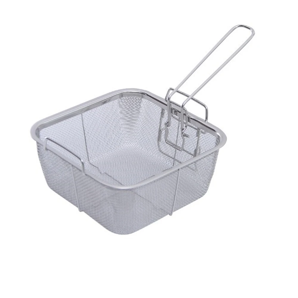 Stainless Steel Frying Basket Deep Fry Basket Drain Frying Basket With Handle Colanders Strainers Cooking Utensils Kitchen Tools
Stainless Steel Frying Basket Deep Fry Basket Drain Frying Basket With Handle Colanders Strainers Cooking Utensils Kitchen Tools
